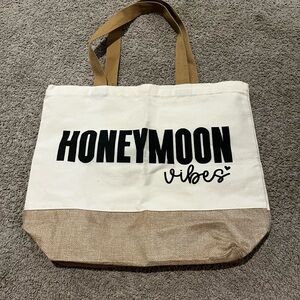 Honeymoon vibes beach bag
